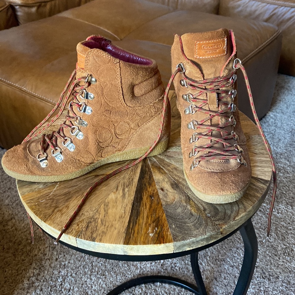Coach suede tennis size 7